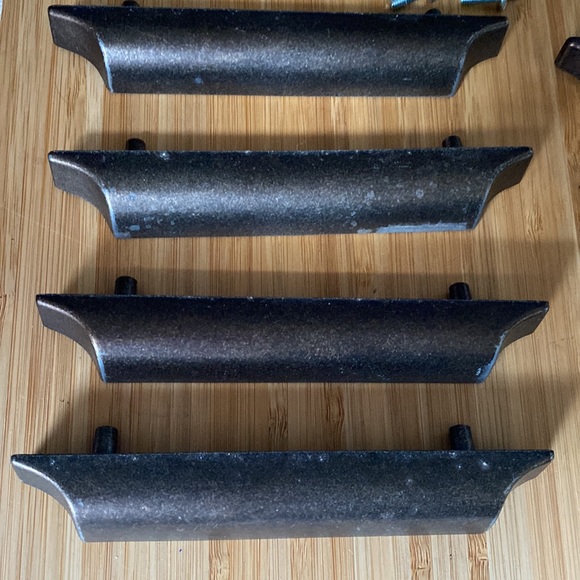 8 Piece DIY Bronze Colored Drawer Handles Pulls for Cabinets Dressers Armoire - Picture 6 of 7